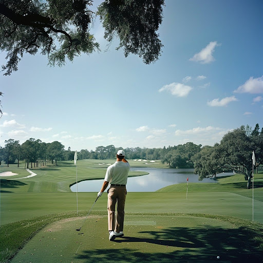 A sunny golf course. This scene embodies the proactive approach to wrist health and chiropractic care