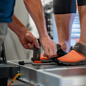 An image of a person getting their feet measured for custom orthotics, highlighting the importance of proper foot support.